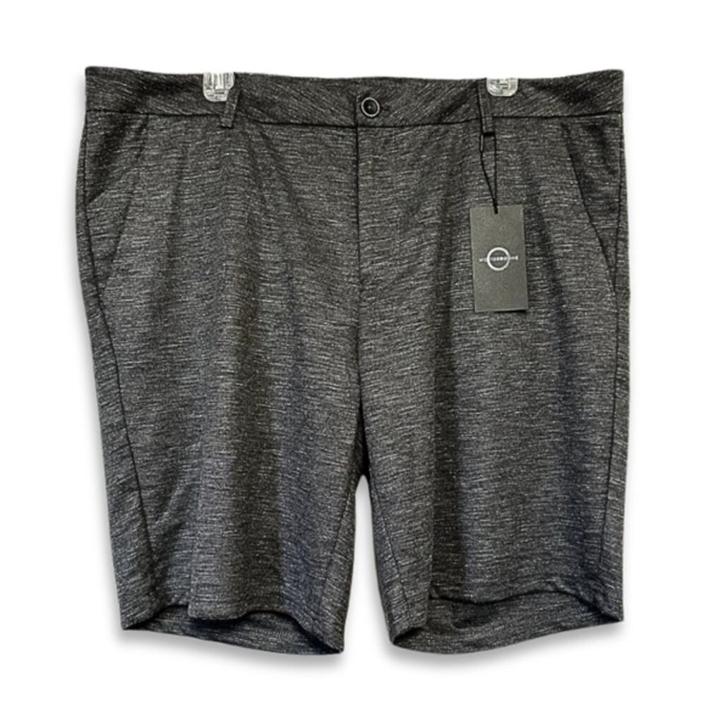 Westzeroone Shorts Knit Fabric Flat Front Breathable Charcoal Gray Men's 40 NWT